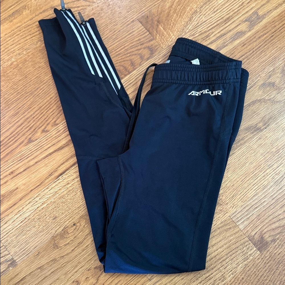 Under Armour HeatGear Compression Tights Black Men’s LG Running Training Pants - Picture 12 of 12